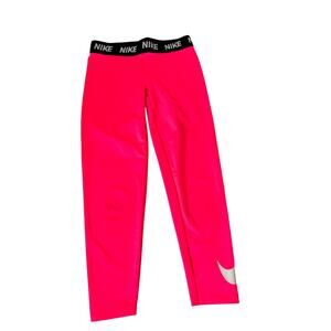 Nike Hot Pink Leggings, Size 6X, Minor Stain